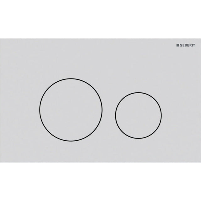 Geberit Sigma40 Round WC Dual Flush Plate - Matt White - 115.628.JT.1 - TAP 'N' SHOWER