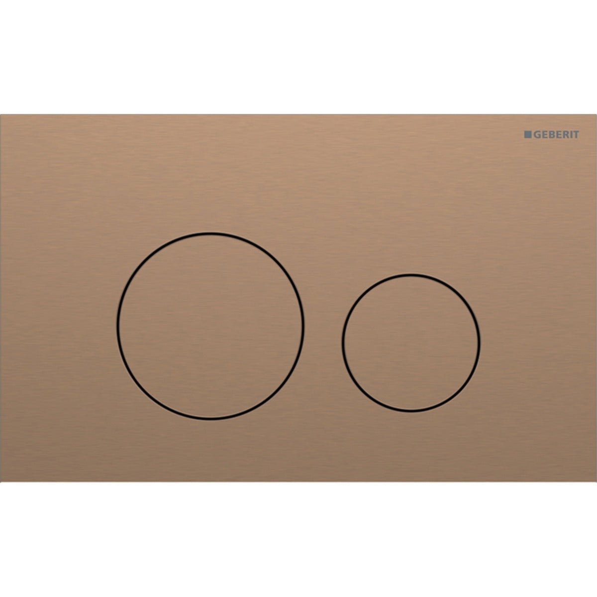 Geberit Sigma40 Round WC Dual Flush Plate - Brushed Red Gold - 115.628.QB.1 - TAP 'N' SHOWER