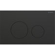 Geberit Sigma40 Round WC Dual Flush Plate - Brushed Black Chrome - 115.628.QD.1 - TAP 'N' SHOWER