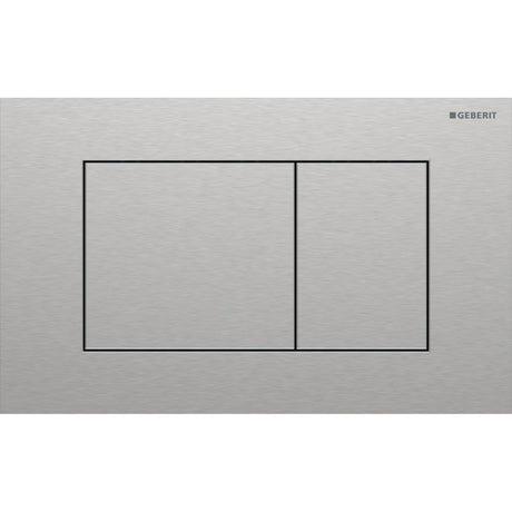 Geberit Sigma40 Square WC Dual Flush Plate - Brushed Stainless Steel - 115.629.FW.1 - TAP 'N' SHOWER