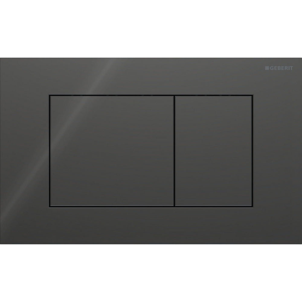 Geberit Sigma40 Square WC Dual Flush Plate - Lava Glass - 115.629.JK.1 - TAP 'N' SHOWER