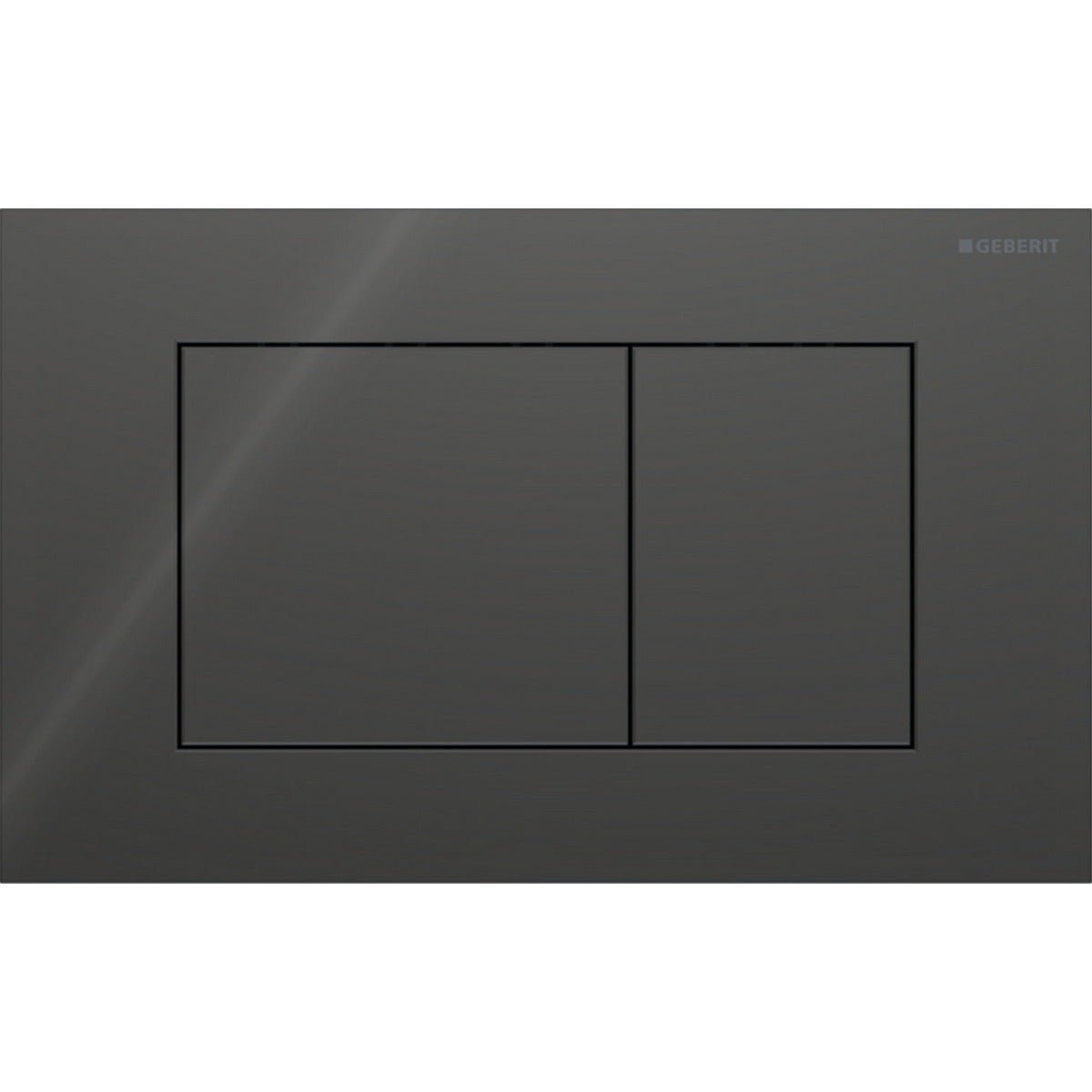 Geberit Sigma40 Square WC Dual Flush Plate - Lava Glass - 115.629.JK.1 - TAP 'N' SHOWER