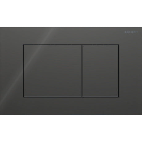 Geberit Sigma40 Square WC Dual Flush Plate - Lava Glass - 115.629.JK.1 - TAP 'N' SHOWER