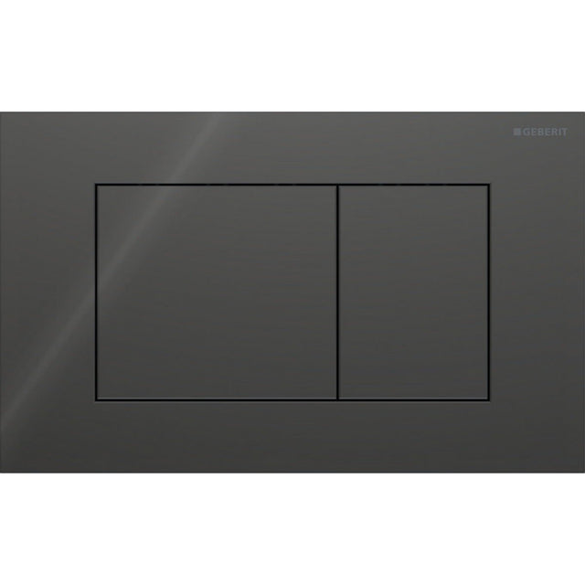Geberit Sigma40 Square WC Dual Flush Plate - Lava Glass - 115.629.JK.1 - TAP 'N' SHOWER