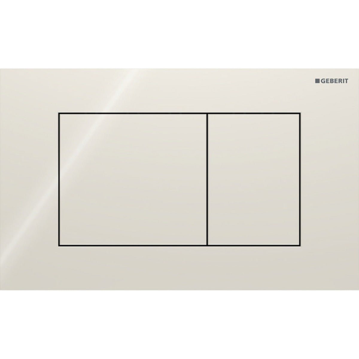 Geberit Sigma40 Square WC Dual Flush Plate - Sand Grey Glass - 115.629.JL.1 - TAP 'N' SHOWER