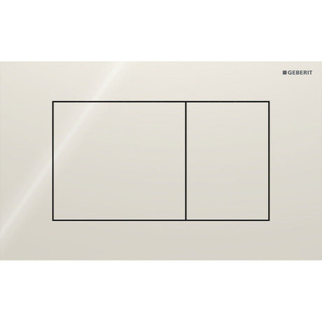 Geberit Sigma40 Square WC Dual Flush Plate - Sand Grey Glass - 115.629.JL.1 - TAP 'N' SHOWER
