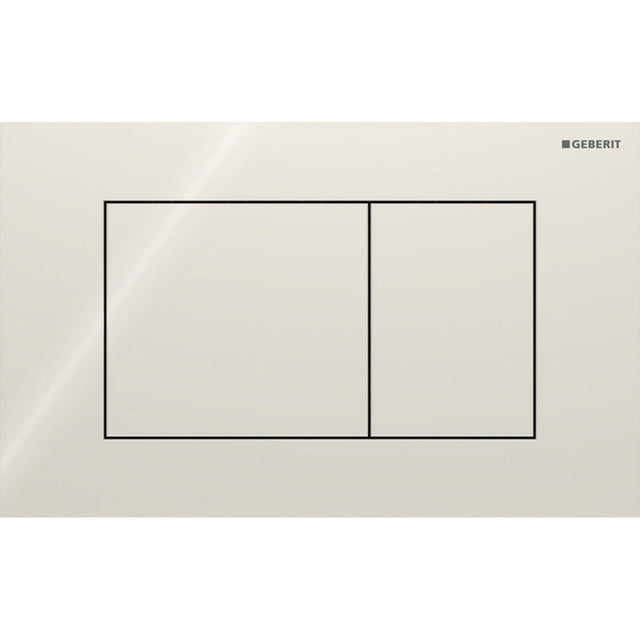 Geberit Sigma40 Square WC Dual Flush Plate - Sand Grey Glass - 115.629.JL.1 - TAP 'N' SHOWER