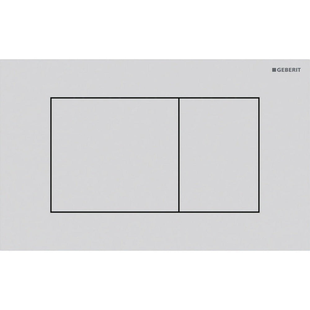 Geberit Sigma40 Square WC Dual Flush Plate - Matt White - 115.629.JT.1 - TAP 'N' SHOWER