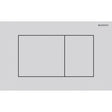 Geberit Sigma40 Square WC Dual Flush Plate - Matt White - 115.629.JT.1 - TAP 'N' SHOWER