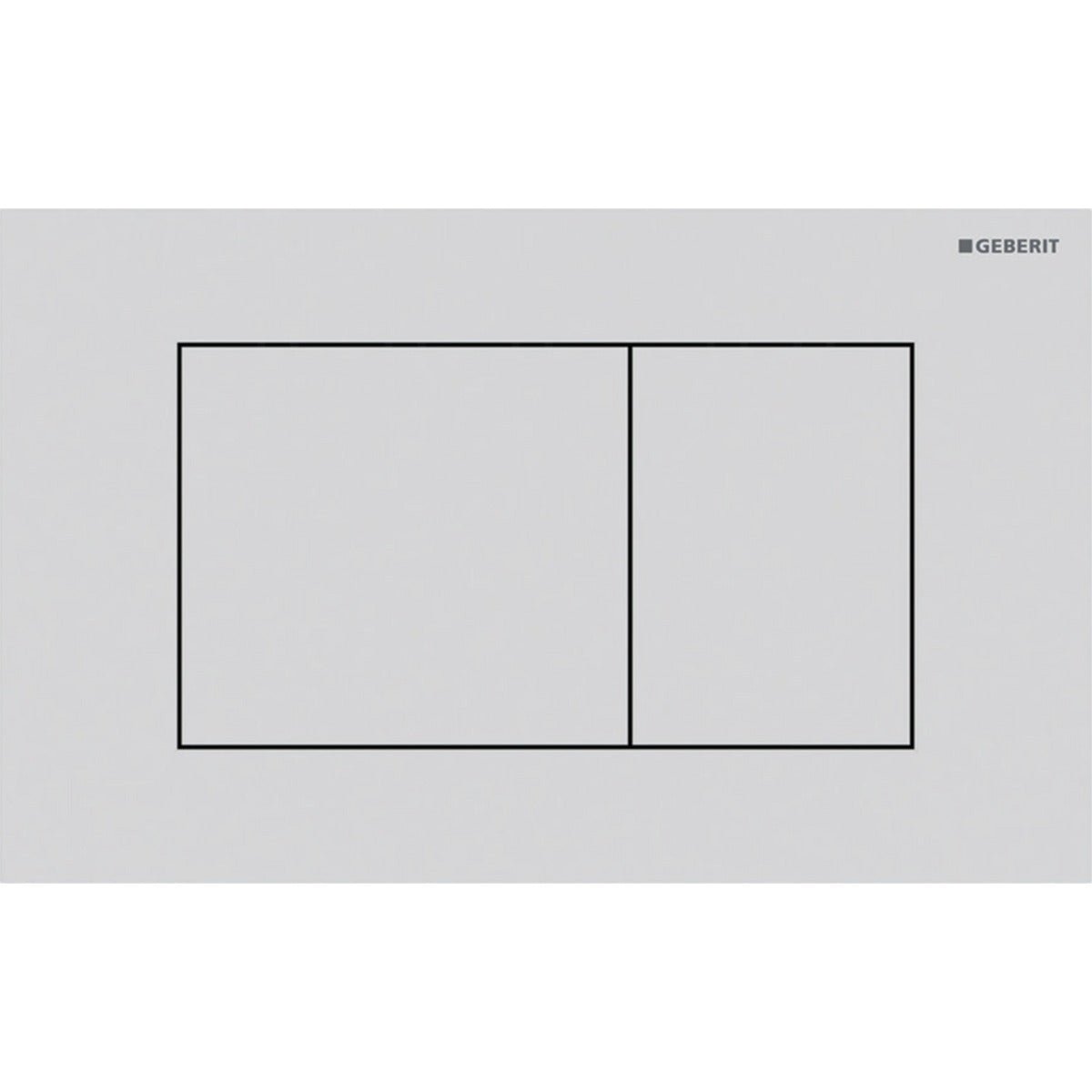 Geberit Sigma40 Square WC Dual Flush Plate - Matt White - 115.629.JT.1 - TAP 'N' SHOWER