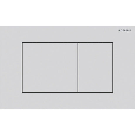 Geberit Sigma40 Square WC Dual Flush Plate - Matt White - 115.629.JT.1 - TAP 'N' SHOWER