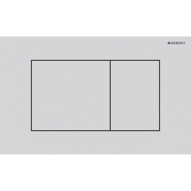 Geberit Sigma40 Square WC Dual Flush Plate - Matt White - 115.629.JT.1 - TAP 'N' SHOWER