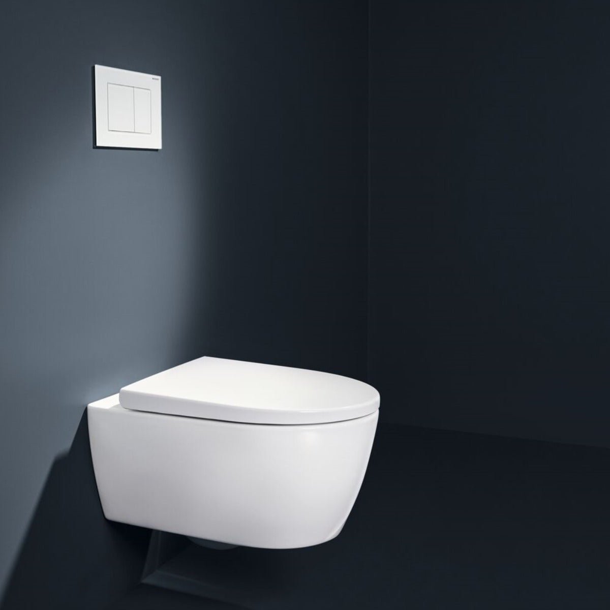 Geberit Sigma40 Square WC Dual Flush Plate - Matt White - 115.629.JT.1 - TAP 'N' SHOWER