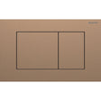 Geberit Sigma40 Square WC Dual Flush Plate - Brushed Red Gold - 115.629.QB.1 - TAP 'N' SHOWER