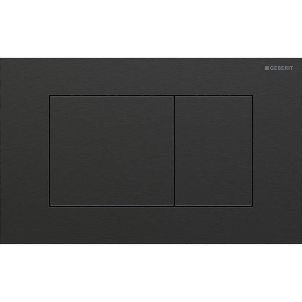 Geberit Sigma40 Square WC Dual Flush Plate - Brushed Black Chrome - 115.629.QD.1 - TAP 'N' SHOWER