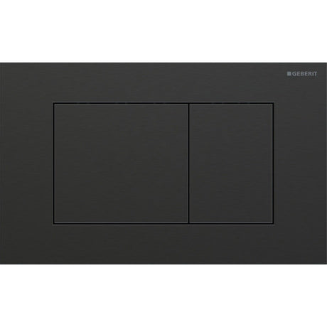 Geberit Sigma40 Square WC Dual Flush Plate - Brushed Black Chrome - 115.629.QD.1 - TAP 'N' SHOWER