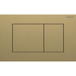Geberit Sigma40 Square WC Dual Flush Plate - Brushed Brass - 115.629.QF.1 - TAP 'N' SHOWER