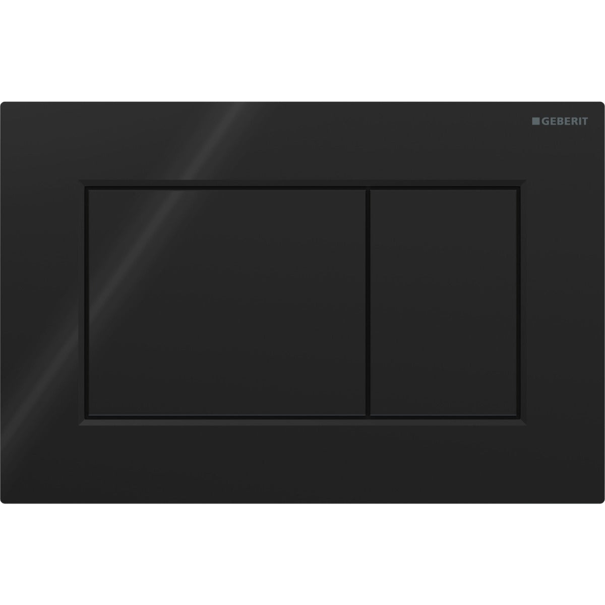 Geberit Sigma01 Square Dual Flush Plate - Black - 115.660.DW.1 - TAP 'N' SHOWER