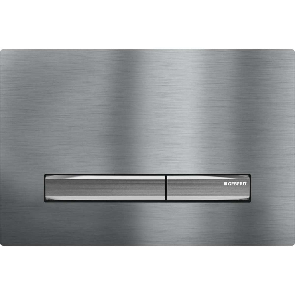 Geberit Sigma50 Modern Rectangular Dual Flush Plate - Brushed Chrome - 115.788.GH.2