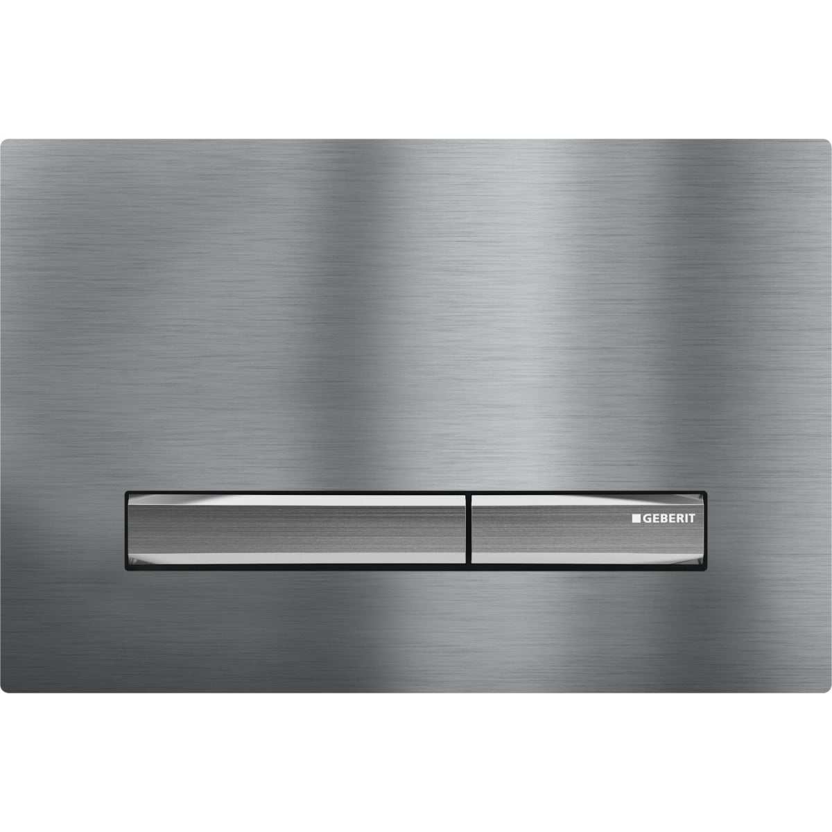 Geberit Sigma50 Modern Rectangular Dual Flush Plate - Brushed Chrome - 115.788.GH.2