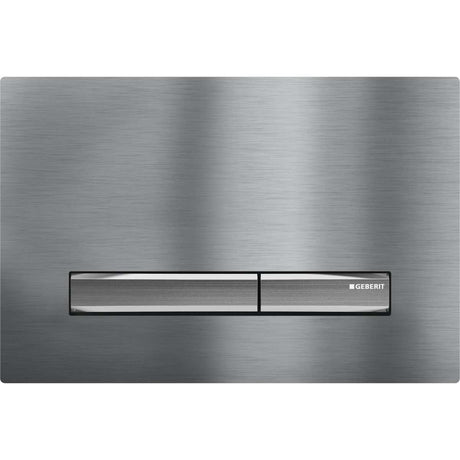 Geberit Sigma50 Modern Rectangular Dual Flush Plate - Brushed Chrome - 115.788.GH.2