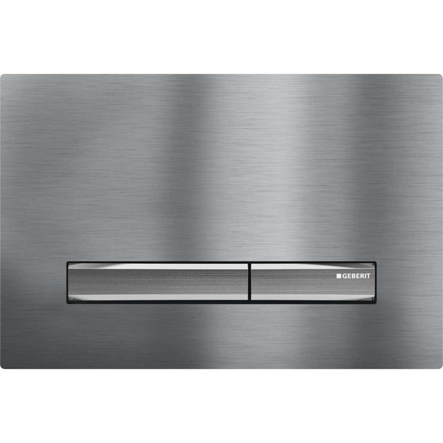 Geberit Sigma50 Modern Rectangular Dual Flush Plate - Brushed Chrome - 115.788.GH.2