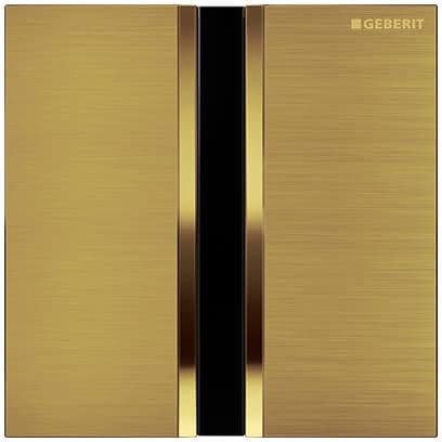 Geberit Sigma Hands Free Flush Plate For In Wall Urinal System - AC Power - Brass - 116.026.QF.1 - TAP 'N' SHOWER
