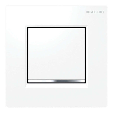 Geberit Sigma30 Modern Urinal Pneumatic Flush Plate - White/Chrome - 116.017.KJ.1