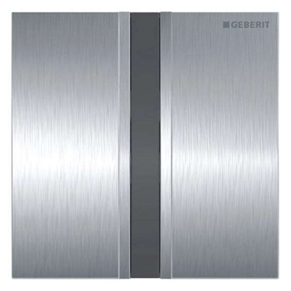 Geberit Sigma50 Infra-Red Hytouch Mains Powered Urinal Flushing Control - Brushed Chrome - 116.026.GH.1