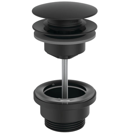 Armitage Shanks 1"1/4 Freeflow Slotted Waste - Matt Black - E3554XG - TAP 'N' SHOWER