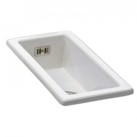CARRON PHOENIX WATERFORD 50 0.5 bowl white ceramic kitchen sink with durable modern design