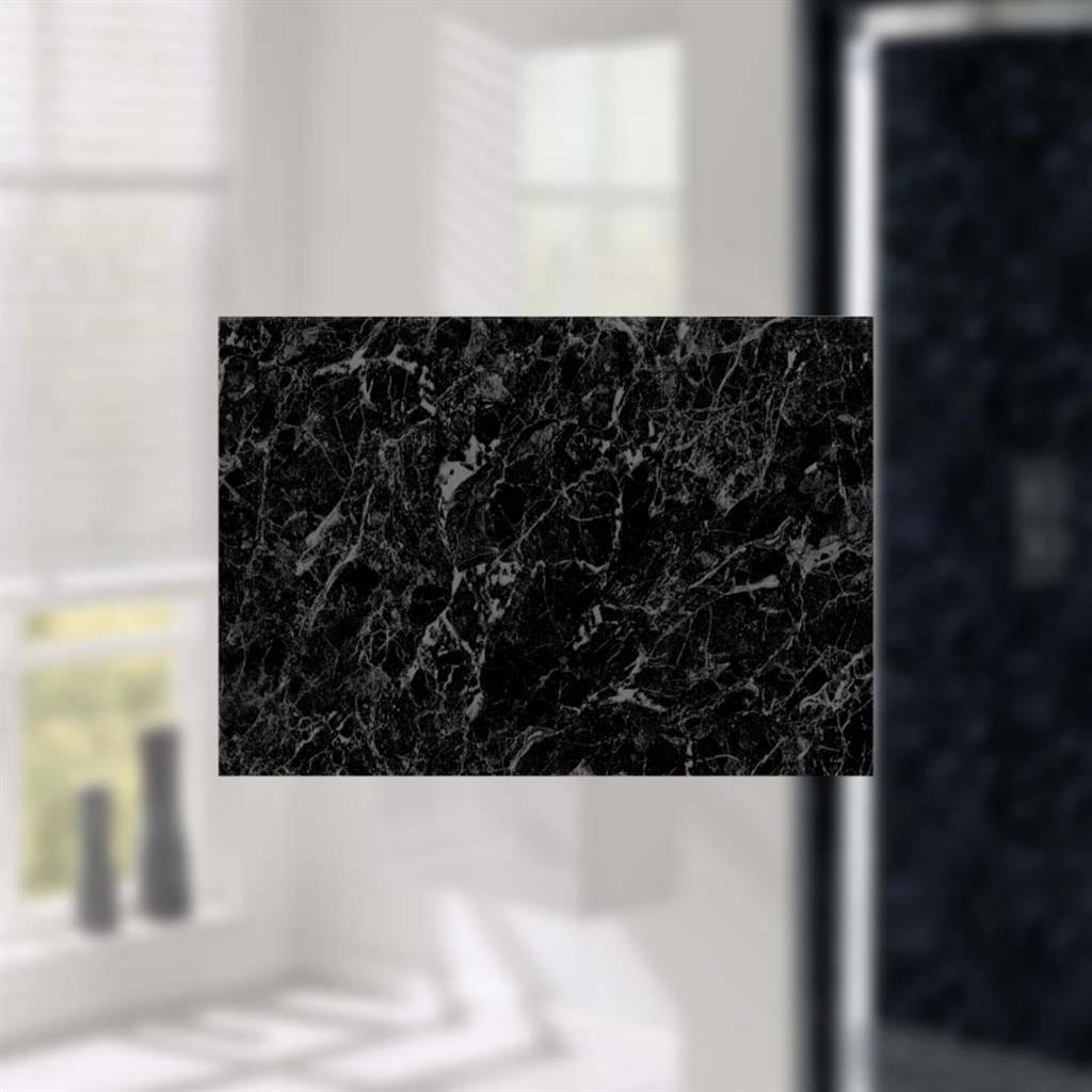 Eastbrook PVC Wide Shower Panel 1000mm x 2400mm - Black Marble Gloss - 13.522 - TAP 'N' SHOWER