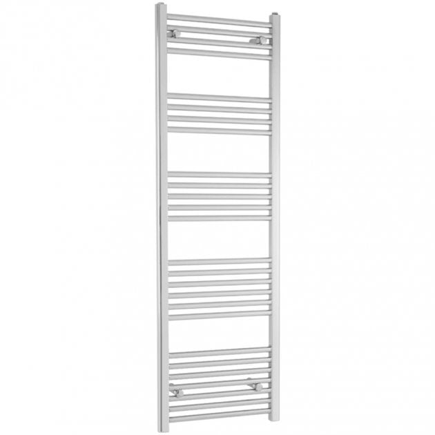 Towelrads Independent Straight Heated Towel Rail 1600mm High x 500mm Wide - Chrome - 130047 - TAP 'N' SHOWER