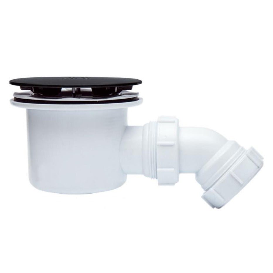Eastbrook Fast Flow Shower Waste 90mm - Matt Black - 14.502 - TAP 'N' SHOWER