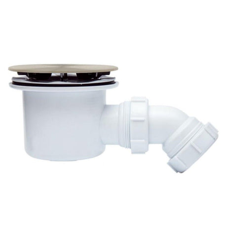 Eastbrook Fast Flow Shower Waste 90mm - Brushed Brass - 14.504 - TAP 'N' SHOWER