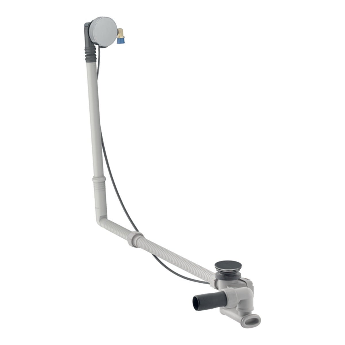 Geberit Large Bath Trap Filler With Overflow and Pop Up Waste - Chrome - 150.713.21.6 - TAP 'N' SHOWER