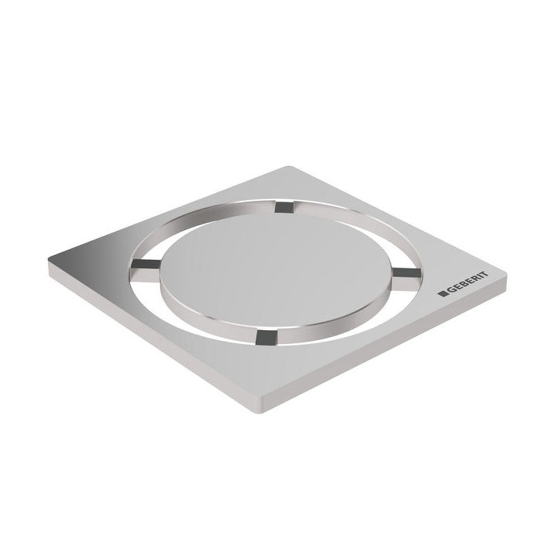 Geberit Shower Floor Grate - Circular Design 71 x 71mm - Brushed Stainless Steel - 154.311.00.1 - TAP 'N' SHOWER