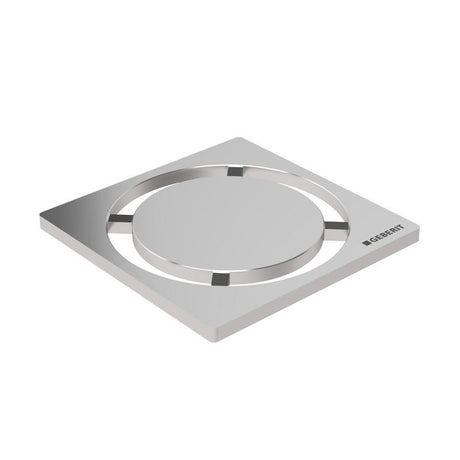 Geberit Shower Floor Grate - Circular Design 71 x 71mm - Brushed Stainless Steel - 154.311.00.1 - TAP 'N' SHOWER