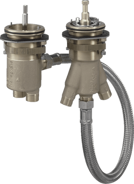 Hansgrohe Basic Set For 2 - hole Rim - mounted Thermostatic Bath Mixer - 13550180 - TAP 'N' SHOWER