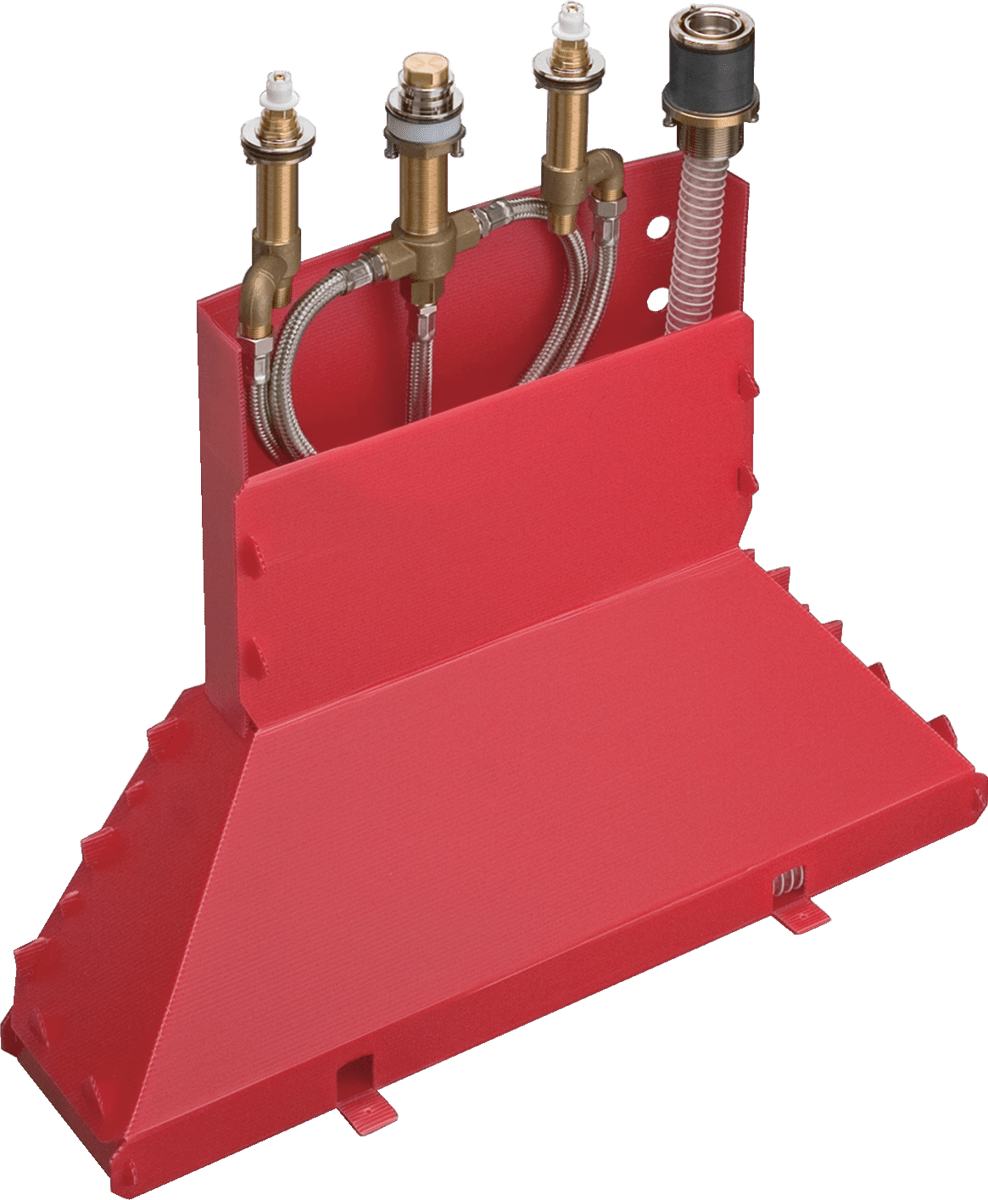 Hansgrohe Basic Set For 4 - hole Rim - mounted Bath Mixer With Secubox - 13444180 - TAP 'N' SHOWER