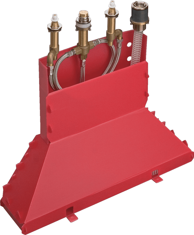 Hansgrohe Basic Set For 4 - hole Rim - mounted Bath Mixer With Secubox - 13444180 - TAP 'N' SHOWER