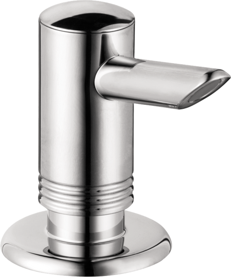 Hansgrohe Soap Dispenser in chrome with modern, durable design for bathroom hygiene and elegance