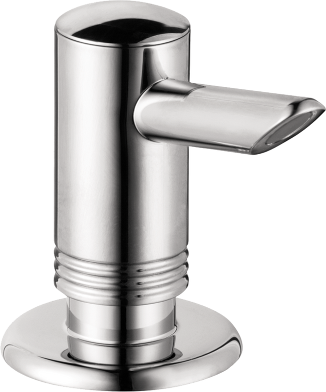 Hansgrohe Soap Dispenser in chrome with modern, durable design for bathroom hygiene and elegance