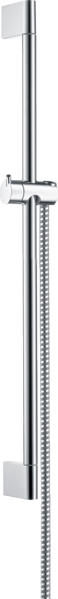 Hansgrohe Unica Shower Rail Crometta 650 mm With Metaflex Shower Hose 1600 mm - Chrome - 27615000 - TAP 'N' SHOWER