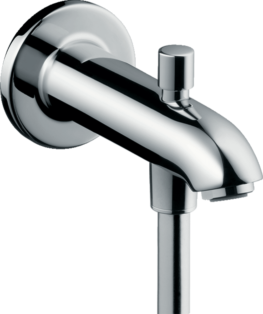 Hansgrohe Bath Spout 15.2 Cm With Diverter Valve - Chrome - 13423000 - TAP 'N' SHOWER
