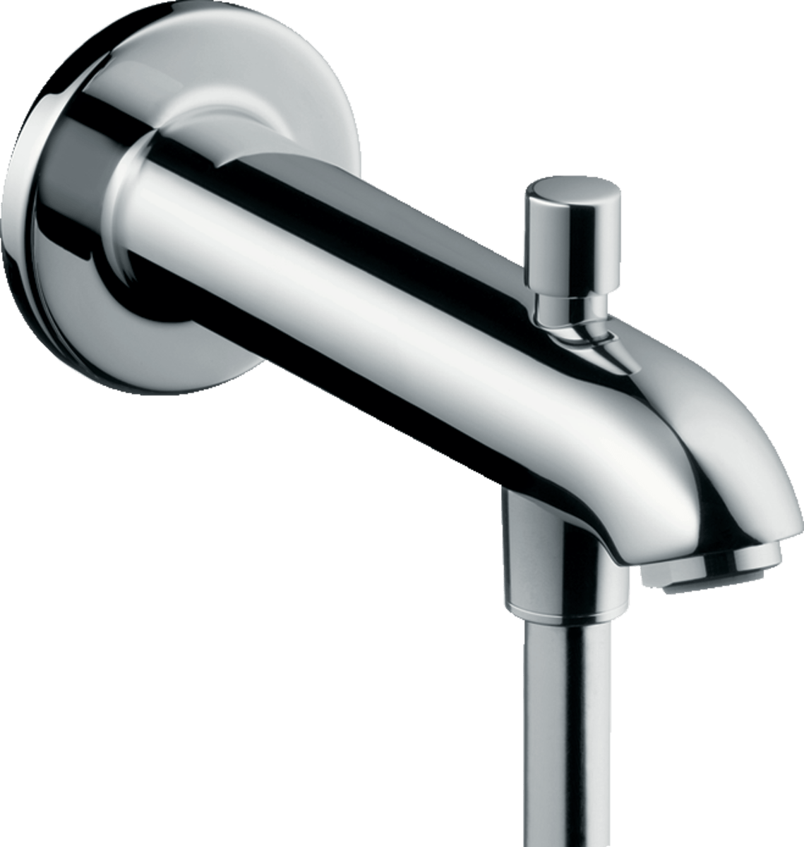 Hansgrohe Bath Spout 22.8 Cm With Diverter Valve - Chrome - 13424000 - NOT CURRENTLY AVAILABLE - TAP 'N' SHOWER