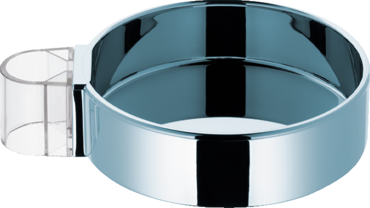 Hansgrohe Casetta chrome soap dish with sleek, durable design for modern bathrooms