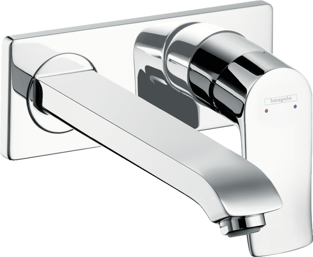 Hansgrohe Metris Single Lever Basin Mixer For Concealed Installation With Spout 225mm - Chrome - 31086000 - TAP 'N' SHOWER
