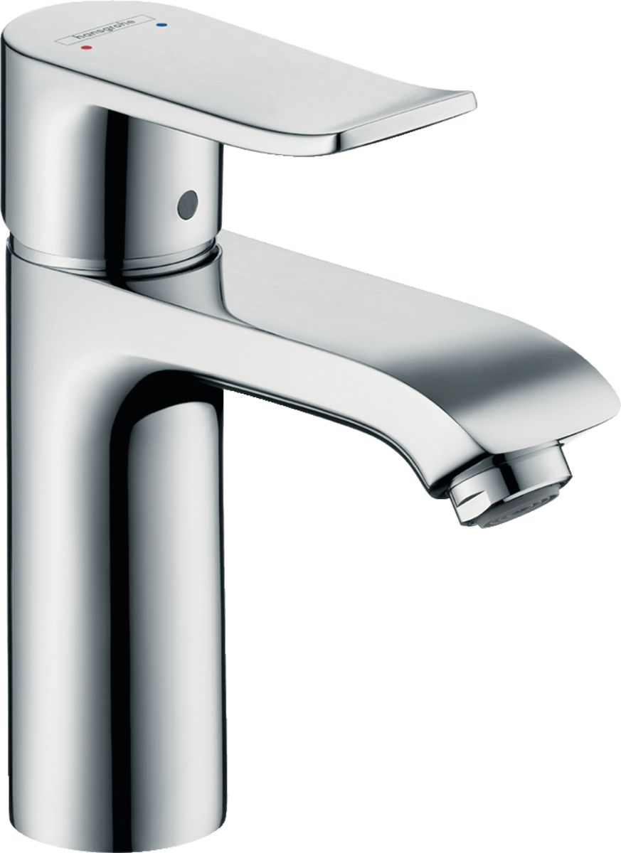 Hansgrohe Metris Single Lever Basin Mixer 110 Min. 0.5 Bar Without Waste - Chrome - 31084010 - TAP 'N' SHOWER