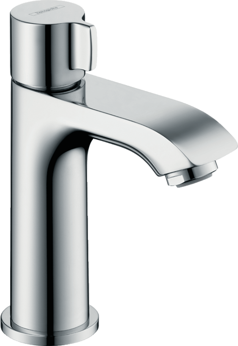 Hansgrohe Metris Pillar Tap 100 For Cold Water Without Waste - Chrome - 31166000 - TAP 'N' SHOWER